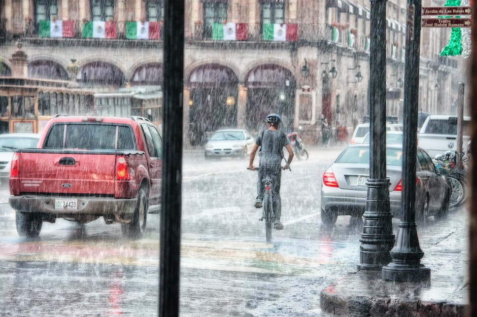 Länge der Regenwasserlagerung